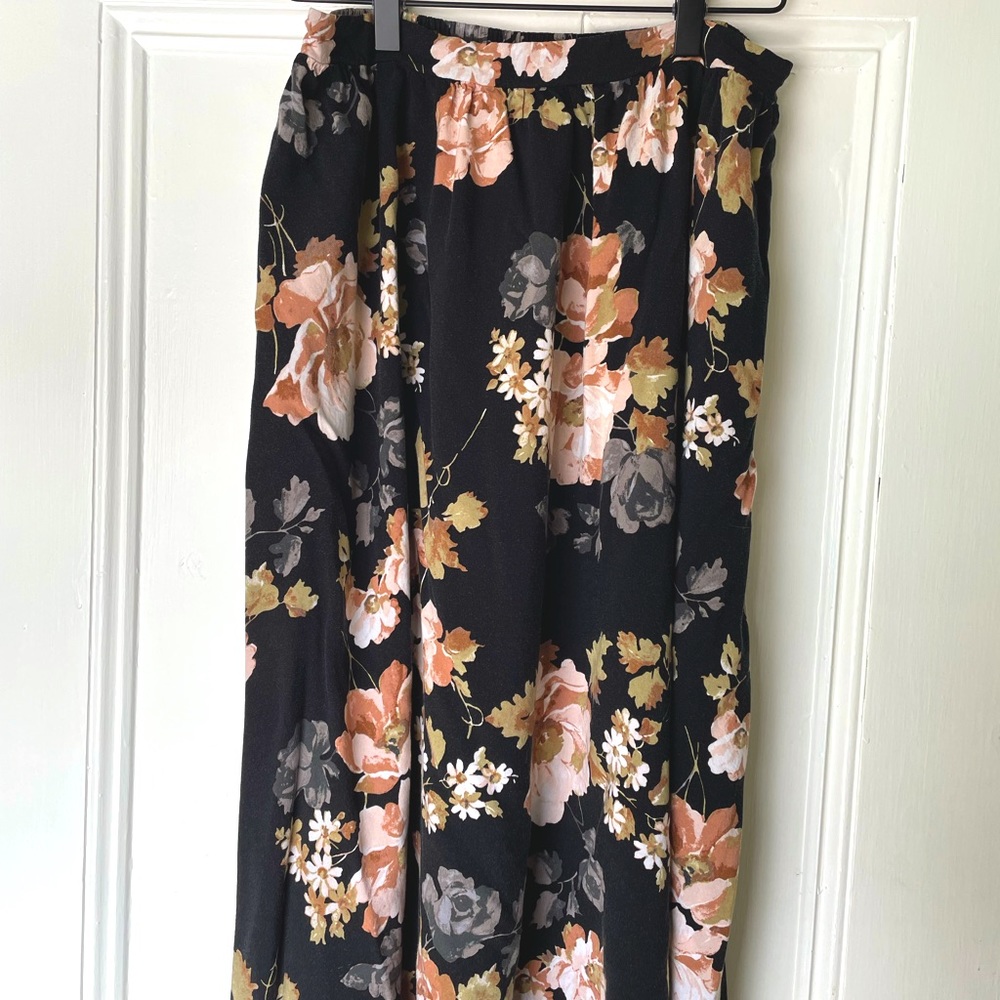 Abercrombie Tea Length Floral Skirt